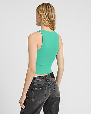 Body Contour High Compression High Neck Cropped Tank - image 3