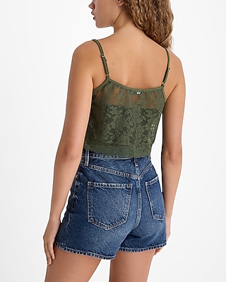 Sheer Lace Cropped Cami