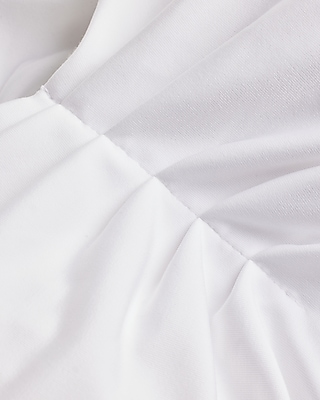 Body Contour Compression Ruched Bodysuit With Bra Cups