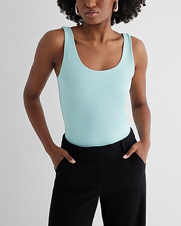 Women's Body Suits V Neck Sleeveless Slim Fit Bodysuit Tank Tops Tight  Casual Bodysuits
