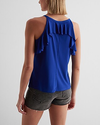 High Neck Ruffle Tank - image 3