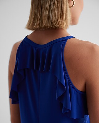 High Neck Ruffle Tank - image 4