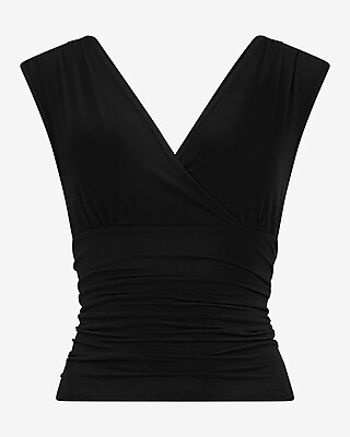 V-Neck Crossover Ruched Tank - image 4