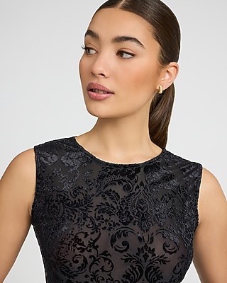 Pattern Burnout Crew Neck Tank