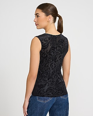 Pattern Burnout Crew Neck Tank