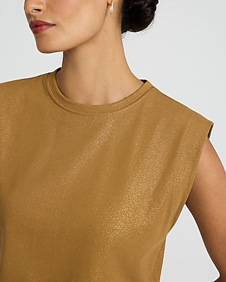 Shine Crew Neck Muscle Tank