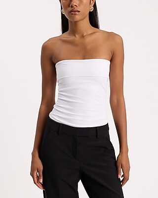 トップス tope information tube top Fold Over Tube Top | Express