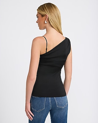 One Shoulder Peekaboo Lace Top - thumbnail 7