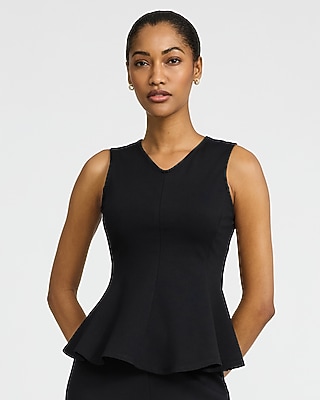 Ultrasoft V-neck Peplum Cardigan | Express