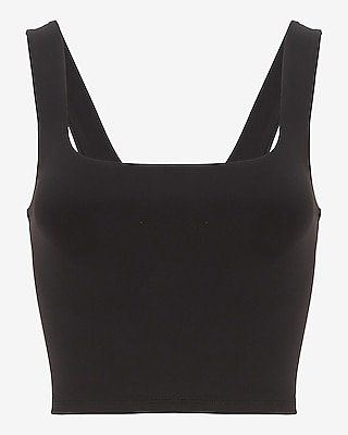 Body Contour High Compression Square Neck Cropped Tank