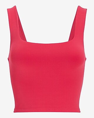 Body Contour High Compression Square Neck Cropped Tank - thumbnail 8