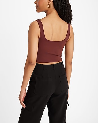 Body Contour High Compression Square Neck Cropped Tank - image 2