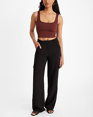 Body Contour High Compression Square Neck Cropped Tank - image 3