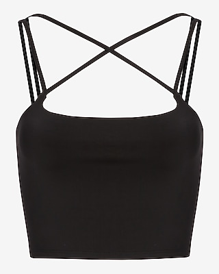Body Contour Compression Silky Strappy Back Cropped Cami - image 4