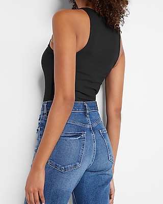 Body Contour High Compression Ribbed Neck Bodysuit