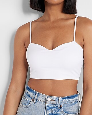 Body Contour Ribbed Sweetheart Cropped Cami - image 3