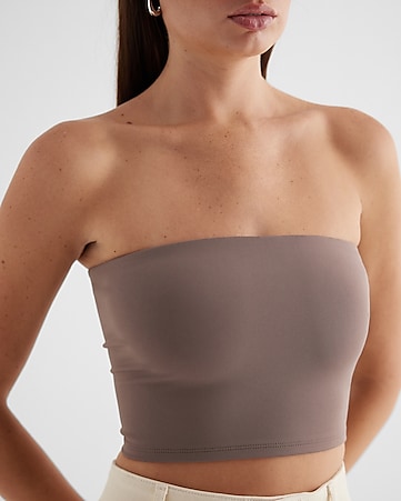 Solid Summer Tube Top Spaghetti Strap Low Impact Camisole Solid Color V  Neck Seamless Sexy Strapless Bandeau Bra 2024 : : Clothing, Shoes  