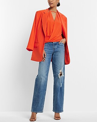 Surplice Cutout Halter Cami