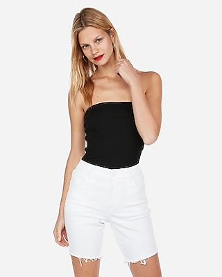 ToBeInStyle Women's Strapless Tube Tops with Built-in Shelf Bra :  : Clothing, Shoes & Accessories