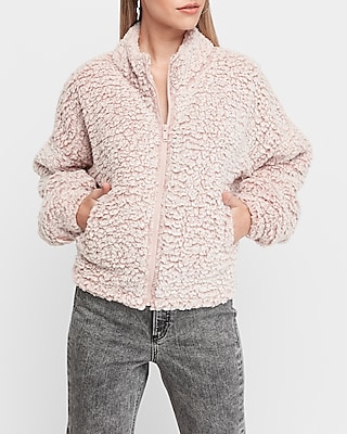 express sherpa cardigan