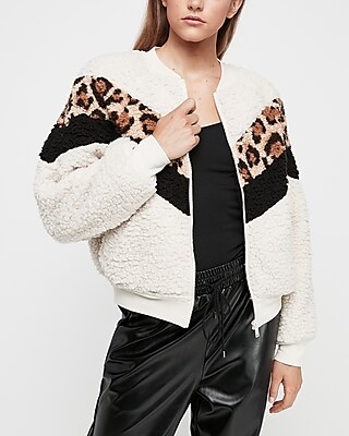 express sherpa cardigan