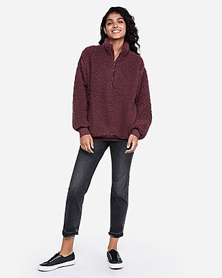 express sherpa pullover