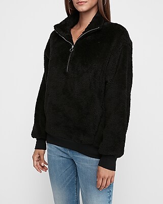 cozy quarter zip sweatshirt