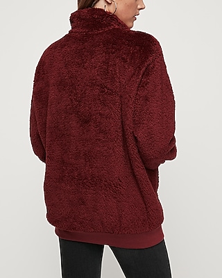 express fuzzy quarter zip