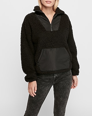 express sherpa hoodie