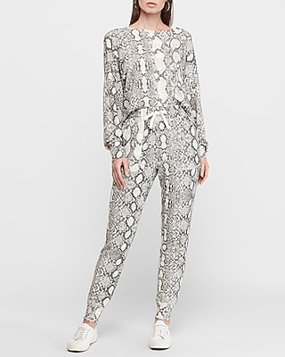 snakeskin sweatsuit