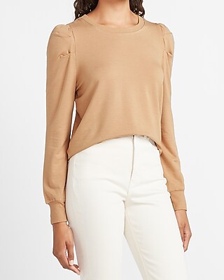 sweatshirt with puffy sleeves