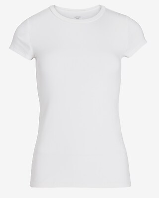 Fitted Double Layer Crew Neck Tee