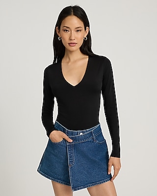 Body Contour Compression V-Neck Long Sleeve Bodysuit