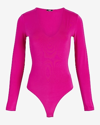 Body Contour Compression V-Neck Long Sleeve Bodysuit