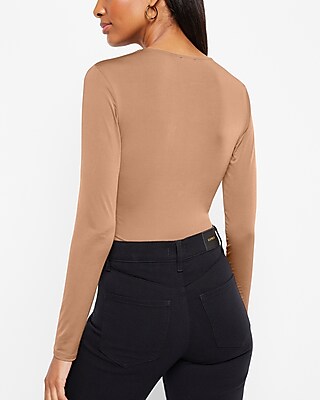 Body Contour Compression V-Neck Long Sleeve Bodysuit