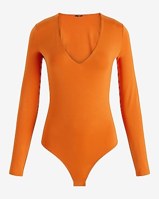 Body Contour Compression V-Neck Long Sleeve Bodysuit