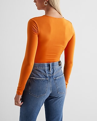 Body Contour Compression V-Neck Long Sleeve Bodysuit