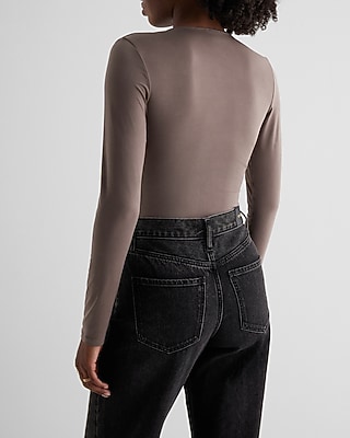 Body Contour Compression V-Neck Long Sleeve Bodysuit