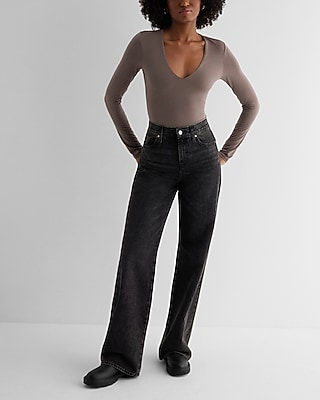 Body Contour Compression V-Neck Long Sleeve Bodysuit