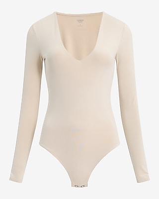 Body Contour Compression V-Neck Long Sleeve Bodysuit