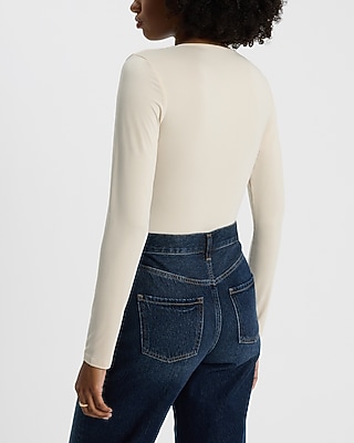 Body Contour Compression V-Neck Long Sleeve Bodysuit