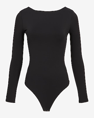 Body Contour High Compression Long Sleeve Scoop Back Bodysuit - thumbnail 4