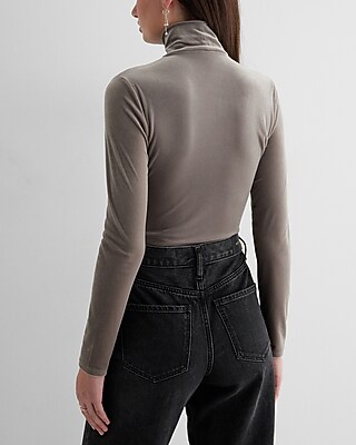 Clothing High Neck Essential Mock Neck Long Sleeve Bodysuit Body