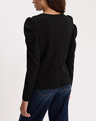 Crew Neck Puff Long Sleeve Tee - image 2