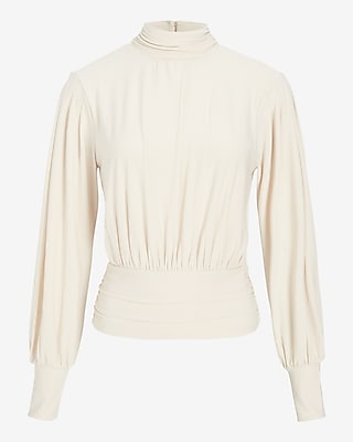 EX LS POL MTTE MCK SURPLICE BCK:PITCH BLACK:XS