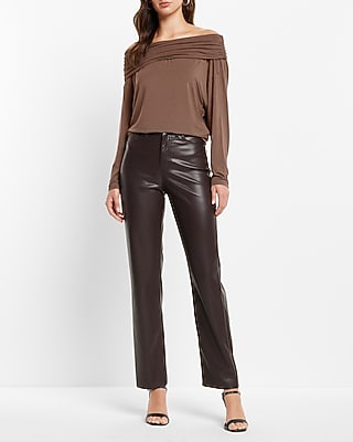 Off The Shoulder Dolman Sleeve Ruched Overlay Top