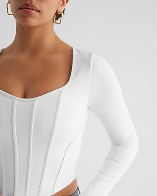 Body Contour High Compression Long Sleeve Corset Top