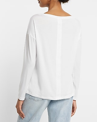 EX LS RELAXED TAILORED TEE:PITCH BLACK:XS - thumbnail 3