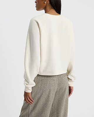 Boxy Fleece Crew Neck Sweatshirt