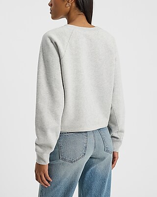 Boxy Fleece Crew Neck Sweatshirt